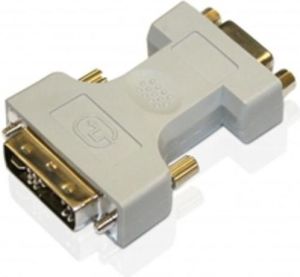 Adapter AV Equip DVI-I - D-Sub (VGA) beżowy (118945) 1