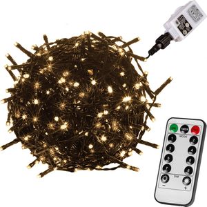 Lampki choinkowe VOLTRONIC 50 LED białe ciepłe 1