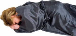 Lifeventure Silk Sleeping Bag Liner, Rectangular, Grey 4