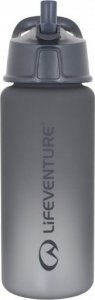 Lifeventure Flip-Top Water Bottle, Grey 1