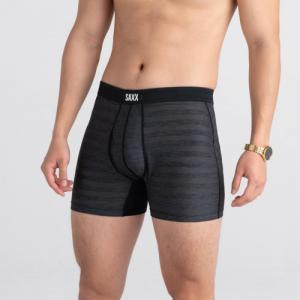 SAXX HOT SHOT BOXER BRIEF FLY BLACK HEATHER S 2