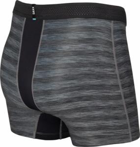 SAXX HOT SHOT BOXER BRIEF FLY BLACK HEATHER S 4