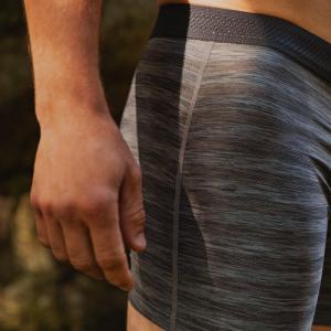 SAXX HOT SHOT BOXER BRIEF FLY BLACK HEATHER S 5