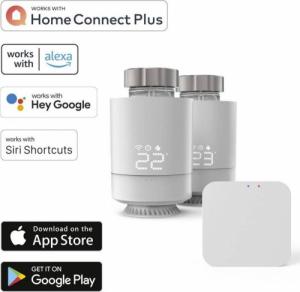 Hama Sterowanie ogrzewaniem WIFI 2x Głowica termostatyczna + przekaźnik 4