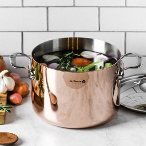 De Buyer De Buyer Prima Matera Saucepot copper/steel high 24cm induction 8