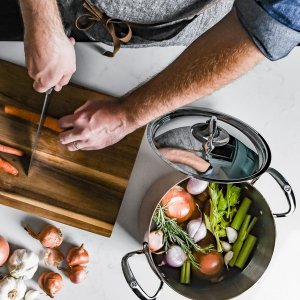 De Buyer De Buyer Prima Matera Saucepot copper/steel high 24cm induction 9