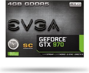 Karta graficzna EVGA GeForce GTX 970 SC ACX2.0 4GB GDDR5 (256Bit) 2xDVI/HDMI/DP (04G-P4-2977-KR) 8