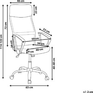 Krzesło biurowe Beliani Design Zielone 9