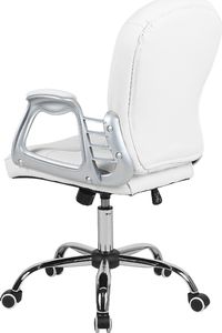 Krzesło biurowe Beliani Princess Białe 4