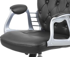 Krzesło biurowe Beliani Princess Czarne 5