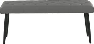 Beliani Ławka do sypialni szara ESSONNE 2