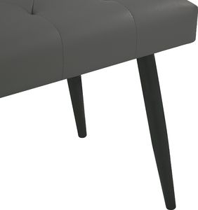 Beliani Ławka do sypialni szara ESSONNE 3