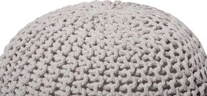 Beliani Puf 40 x 25 cm jasnoszary CONRAD 3