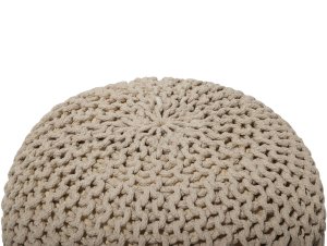 Beliani Puf 50 x 35 cm beżowy CONRAD 4