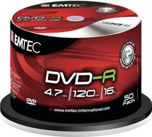 Emtec DVD-R 4,7GB 50 szt. 16x (EKOVRG475016SHR) 1