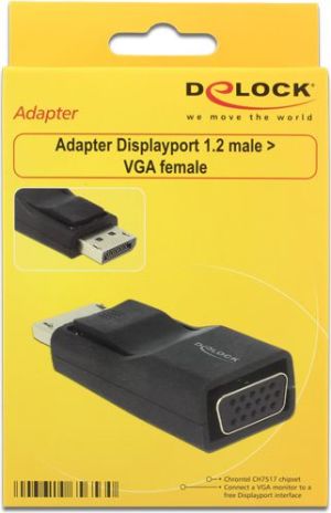 Adapter AV Delock DisplayPort - D-Sub (VGA) czarny (65653) 3