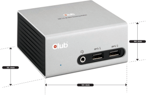 Stacja/replikator Club 3D SenseVision 4K Mini Docking Station USB 3.0 (CSV-3104D) 4