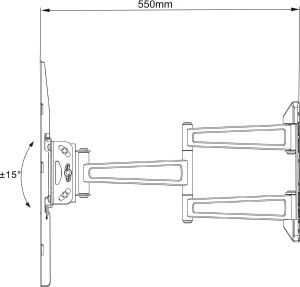 Vogels Uchwyt ścienny MNT 208 32'' - 55'' 5