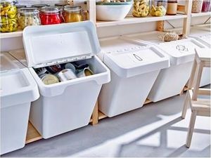 Kosz na śmieci Ikea do segregacji biały 2