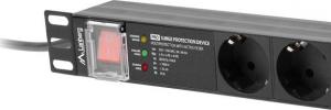 Lanberg Listwa zasilająca PDU PRO 19" 1U 16A 2m 7x Schuko (PDU-PRO-07F-0200-BK) 3