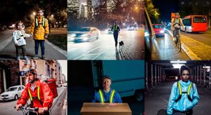 EasyPix Szelki Kamizelka Oświetlenie LED StreetGlow L/XL 8