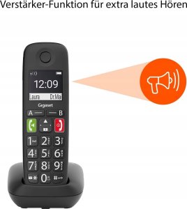 Telefon stacjonarny Gigaset Gigaset E290 HX schwarz (S30852-H2961-B101) - AP387724 7