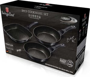 Patelnia Berlinger Haus zestaw Carbon pro 28cm 3szt. 4