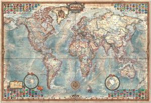 Educa Puzzle The World, Executive Map (14827) 1