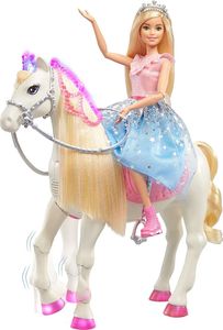 Lalka Barbie Mattel Barbie Przygody księżniczek lalka+koń Shimmer dźwięk światło 2
