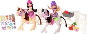 Lalka Barbie Mattel Barbie Chelsea Szkółka jeździecka 2 lalki+konie 3