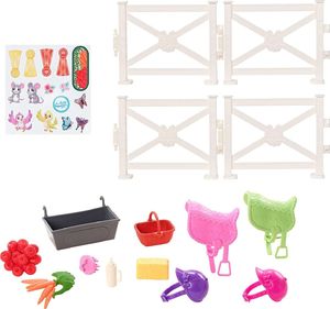 Lalka Barbie Mattel Barbie Chelsea Szkółka jeździecka 2 lalki+konie 4