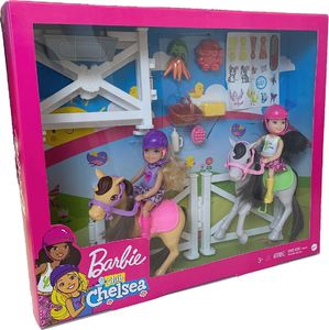 Lalka Barbie Mattel Barbie Chelsea Szkółka jeździecka 2 lalki+konie 7