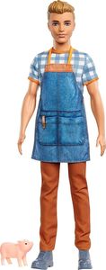 Lalka Barbie Mattel Barbie lalka Ken farmer z prosiaczkiem 3
