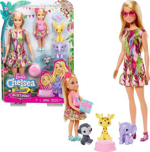 Lalka Barbie Mattel Barbie Chelsea zestaw urodzinowy+zwierzątka 1