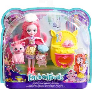 Mattel Enchantimals zestaw Mistrzowie wypieków z lalką Petya Pig 11