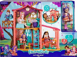 Mattel Enchantimals 2 piętrowy Domek Jelonków+2 figurki 2