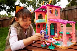 Mattel Enchantimals 2 piętrowy Domek Jelonków+2 figurki 3