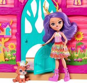 Mattel Enchantimals 2 piętrowy Domek Jelonków+2 figurki 7