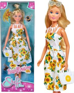 Simba Lalka Steffi Love Sunflower w białej sukience w słoneczniki 1