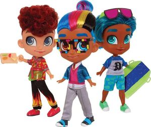 Just Play Hairdorables Hairdudeables dwupak Lalka KALI + chłopiec niespodzianka 3