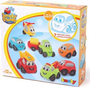 Smoby Vroom Planet duży zestaw pojazdów 1