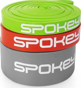 Spokey Powerband Power Set różne poziomy oporu w zestawie wielokolorowy 3 szt. 3