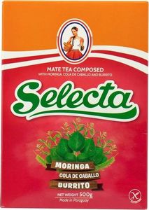 Selecta Yerba Mate ziołowa Moringa - Cola de Caballo - Burrito 250 g - Selecta 1