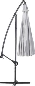 Beliani Parasol ogrodowy Calabria II jasnoszary 268 cm 2