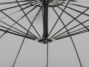 Beliani Parasol ogrodowy Calabria II jasnoszary 268 cm 3