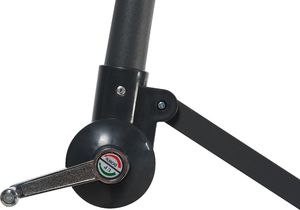 Beliani Parasol ogrodowy Calabria II jasnoszary 268 cm 5