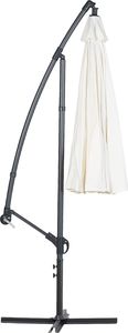 Beliani Parasol ogrodowy Calabria II beżowy 268 cm 2