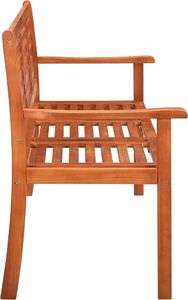 vidaXL 3-os. ławka ogrodowa z poduszką, 150 cm, lity eukaliptus 4