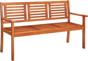 vidaXL 3-os. ławka ogrodowa z poduszką, 150 cm, lity eukaliptus 2