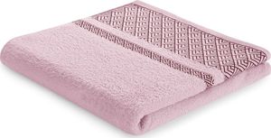 AmeliaHome Ręcznik kąpielowy Volie pudrowy róż 50x90 cm 1